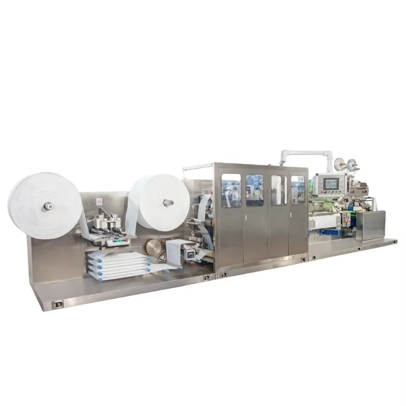 New Wet Wipe Making Machines Agent Needed Fully Automatic Single Piece Wet Tissue Production Line Separate Sachet Wrapped
