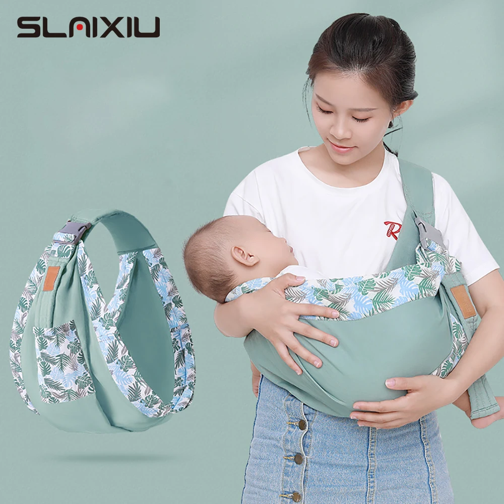 Gendongan Bayi Wrap Newborn Sling ให้นมบุตรผ้าพันตัวเด็กแรเงากระเป๋าทารกผ้าคลุมเด็ก Carrier กระเป๋าเป้สะพายหลังสำหรับ0-36M