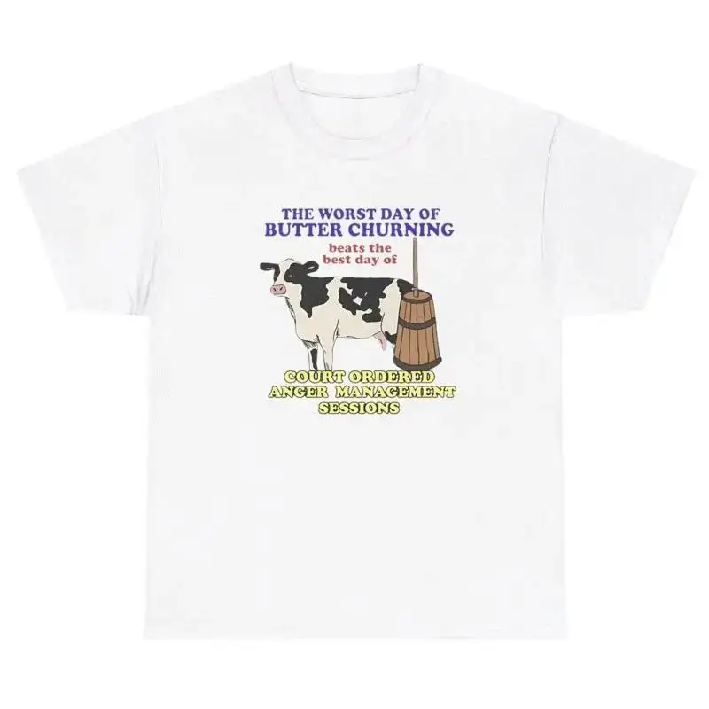 The Worst Day Of Butter Churning T Shirt Funny Oddly Specific Gen Z Humor Tee