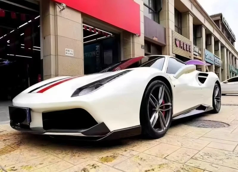 For Novitec 488 GTB Carbon Fiber Bodykit New Condition Features Front Lip Diffuser Side Skirts Rear Spoiler Tail Auto Fender