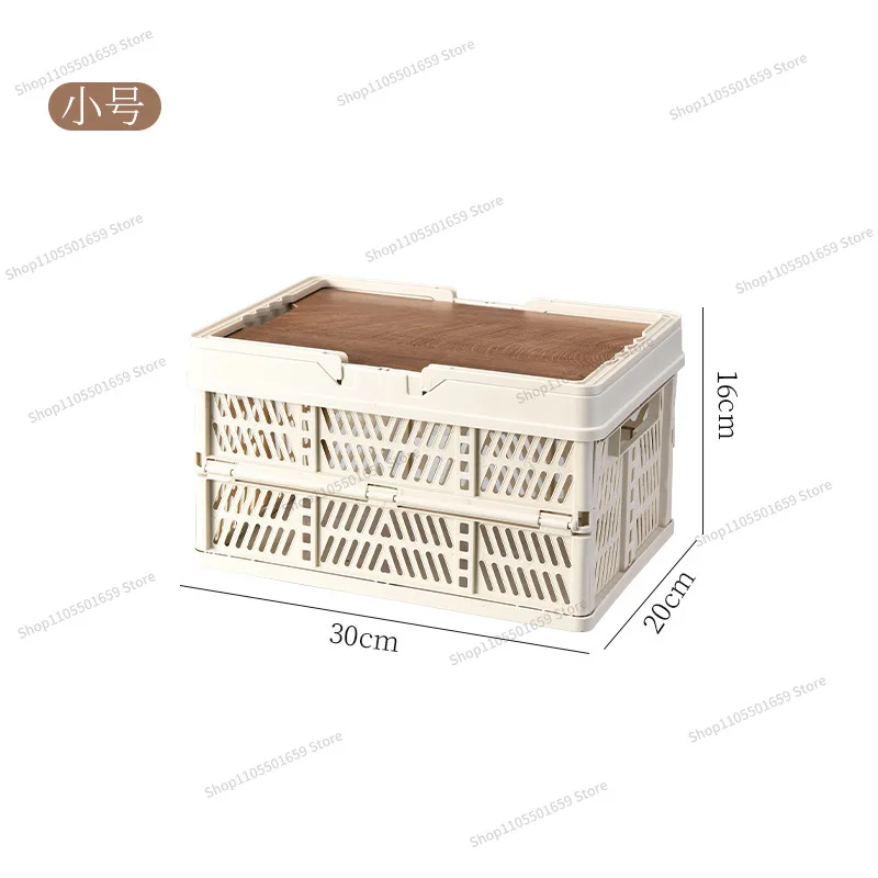 For Outdoor Box Hollow Drain Camping Box Folding Basket Side Open Picnic Blue Trunk Glove  Storage and Finishing