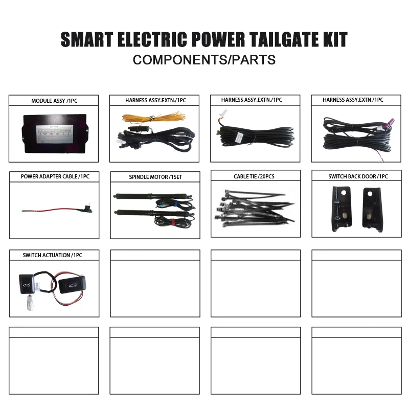 Electric Tail Gate Lift Remote Control Drive Seat Button Control for   3008 Kick Sensor