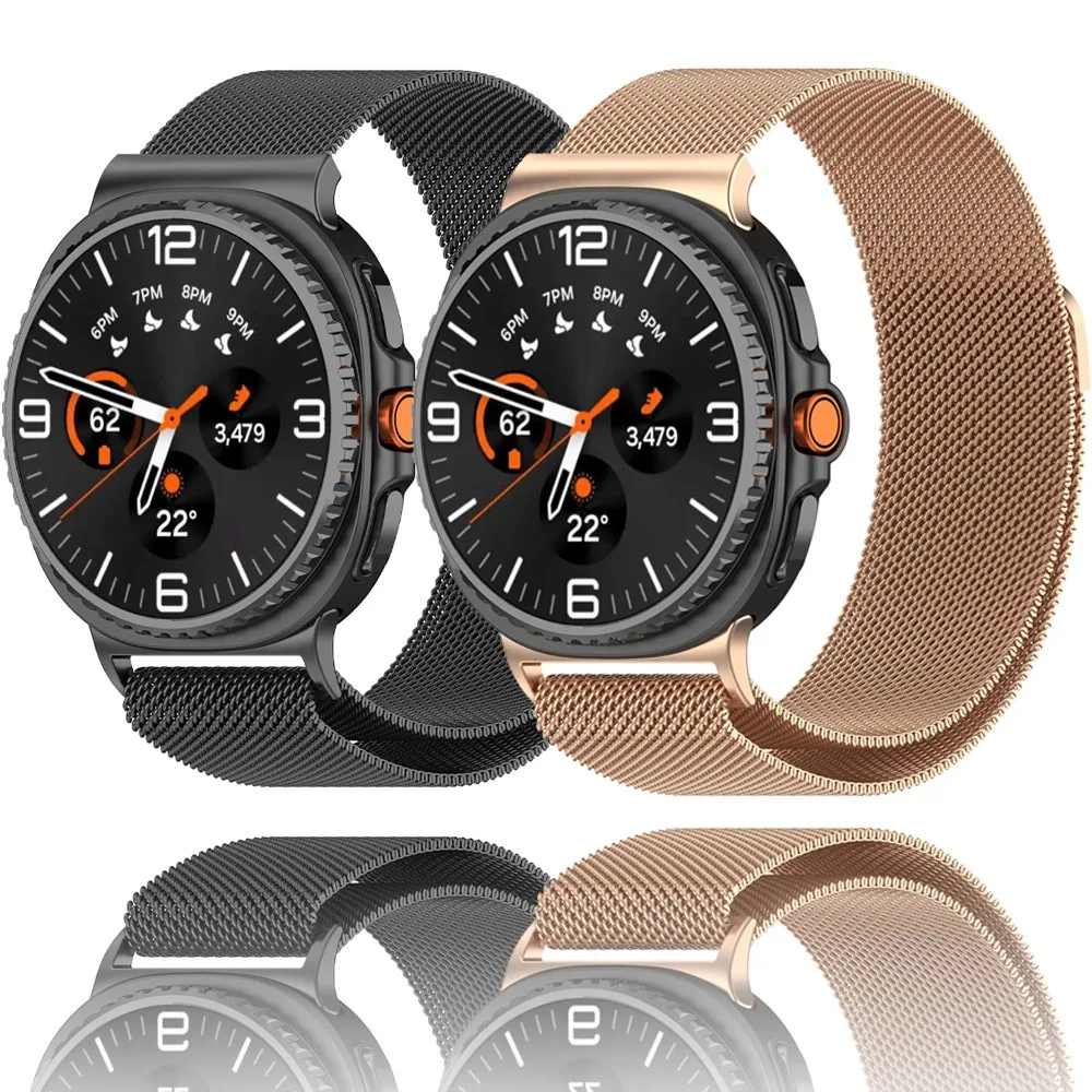 Milanese Magnetic Strap for Samsung Galaxy Watch 9 8 44mm 40mm 8 Classic 46mm for Galaxy Watch Ultra 2 47mm Bracelet Metal