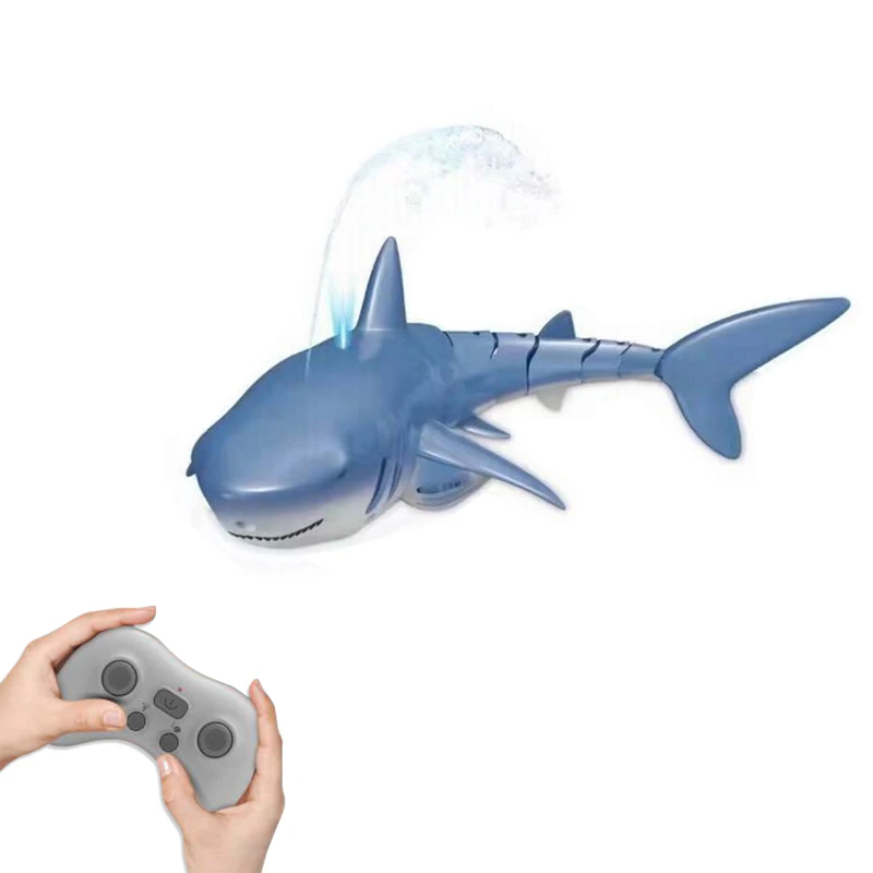 CONUSEA Smart Rc Shark Wal Spray Wasser Spielzeug Ferngesteuertes Boot Schiff U-Boot Roboter Fisch Elektrisches Spielzeug für Kinder Jungen Baby Kinder 3
