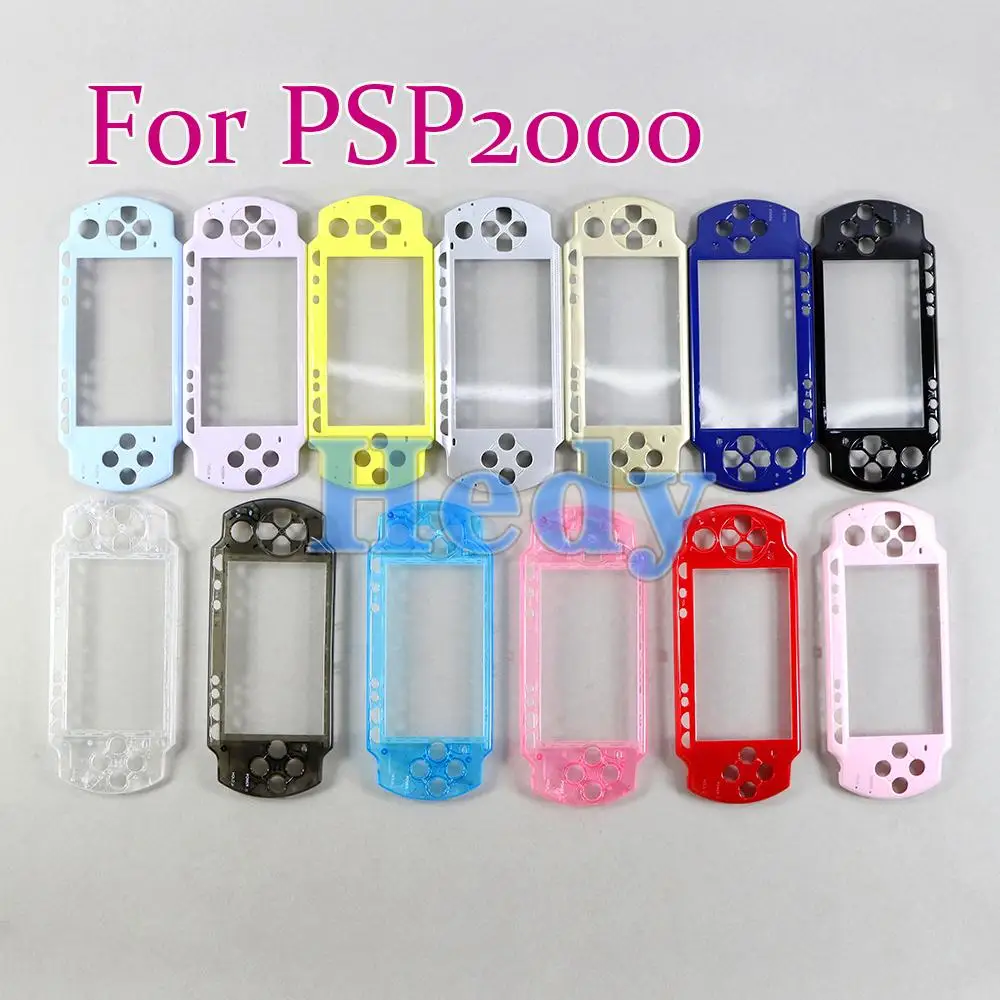 1PC Front Faceplate For PSP 2000 Case Shell Cover With Logo Shell Case Housing Front Faceplate Case Cover For PSP 2000 Console