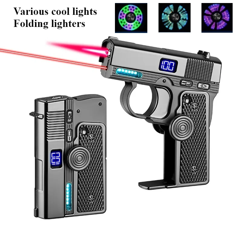 Neues Kreatives Multifunktionales Faltbares Feuerzeug, Dual-Form-Spinner zur Stresslinderung, Großhandel Coole Geschenkbox