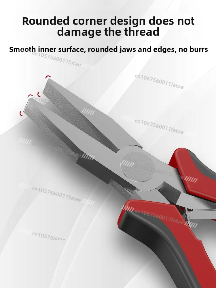 Flat Hook Pliers Stainless Steel Multifunctional Professional Cable Tie Hook Line Special Pliers Crooked
