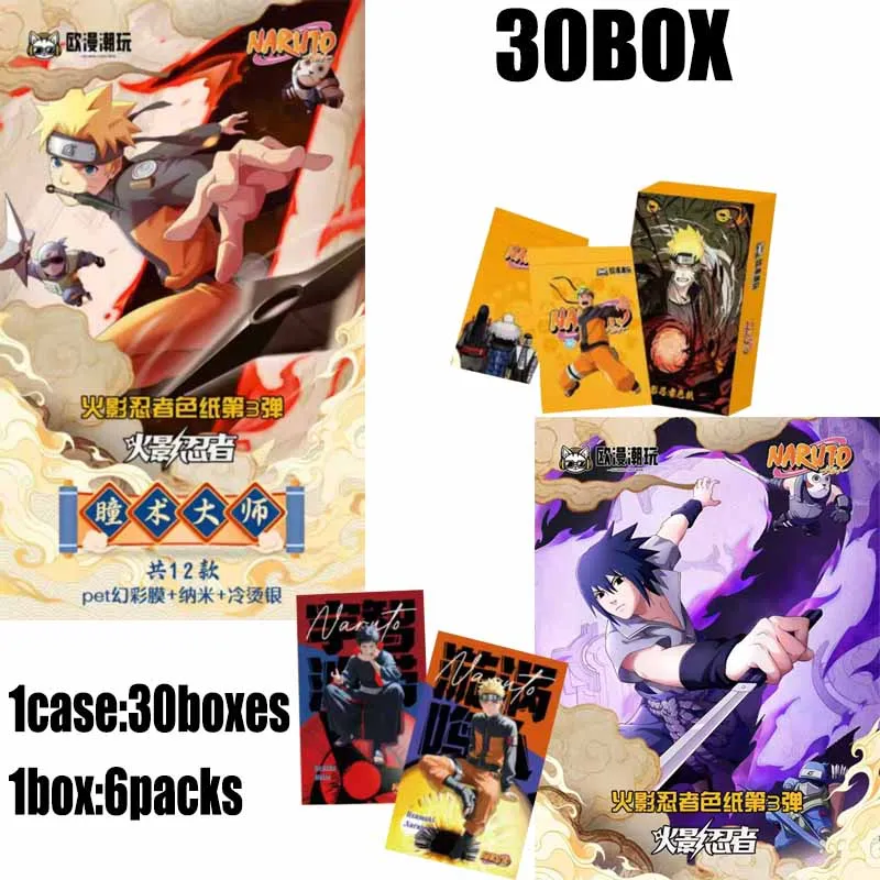 

Naruto Set Booster Box Cards Case Wave 3 Official Anime Limited Edition Playing Cards Games Toys Child Gifts