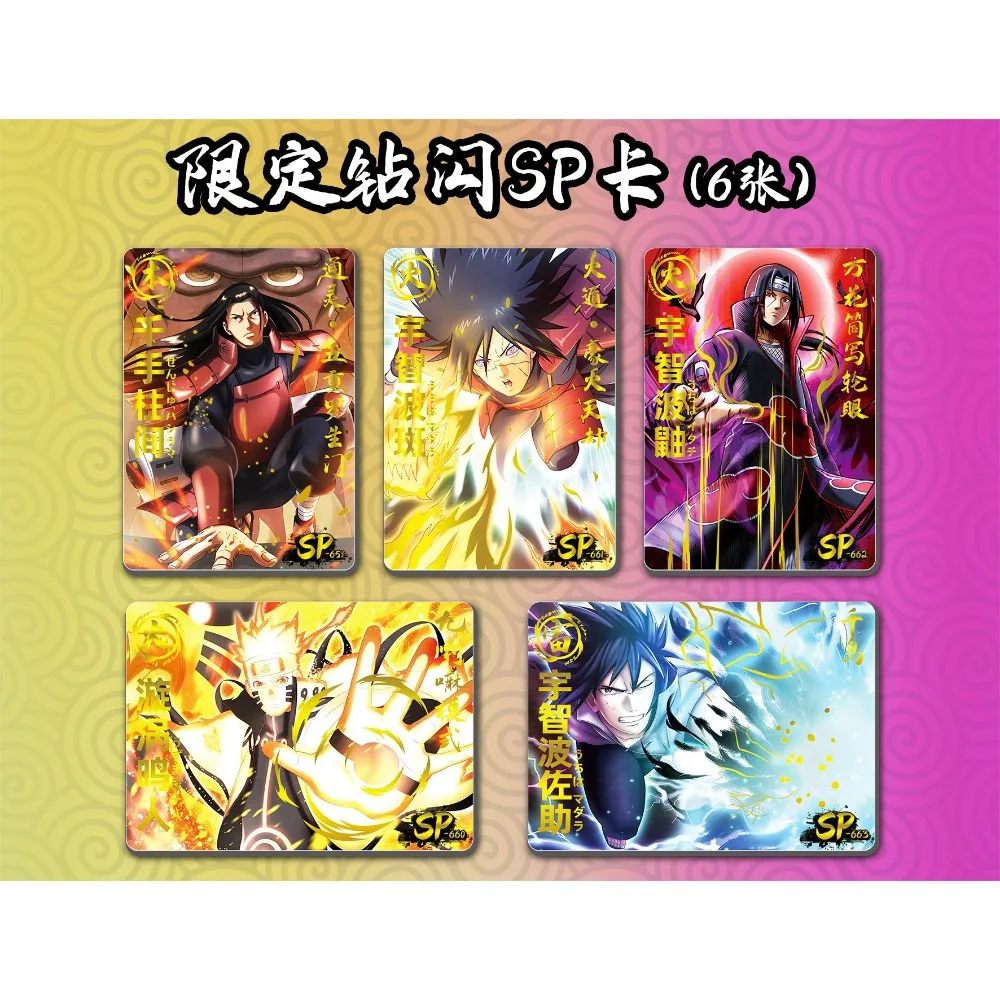 Collection originale de cartes Anime NarAAVortex, cartes de jeu en édition limitée, cadeaux pour GérNarAAVortex Uchiha Sasuke SenMozambique Hashirama