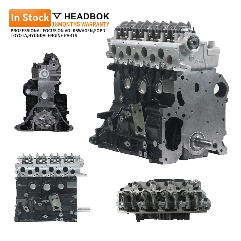 HEADBOK D4BH Diesel Engine Motor Cylinder Block Parts for Hyundai H100 H1 4D56 4D55T 24100-42200 MD050140 24100-42500custom