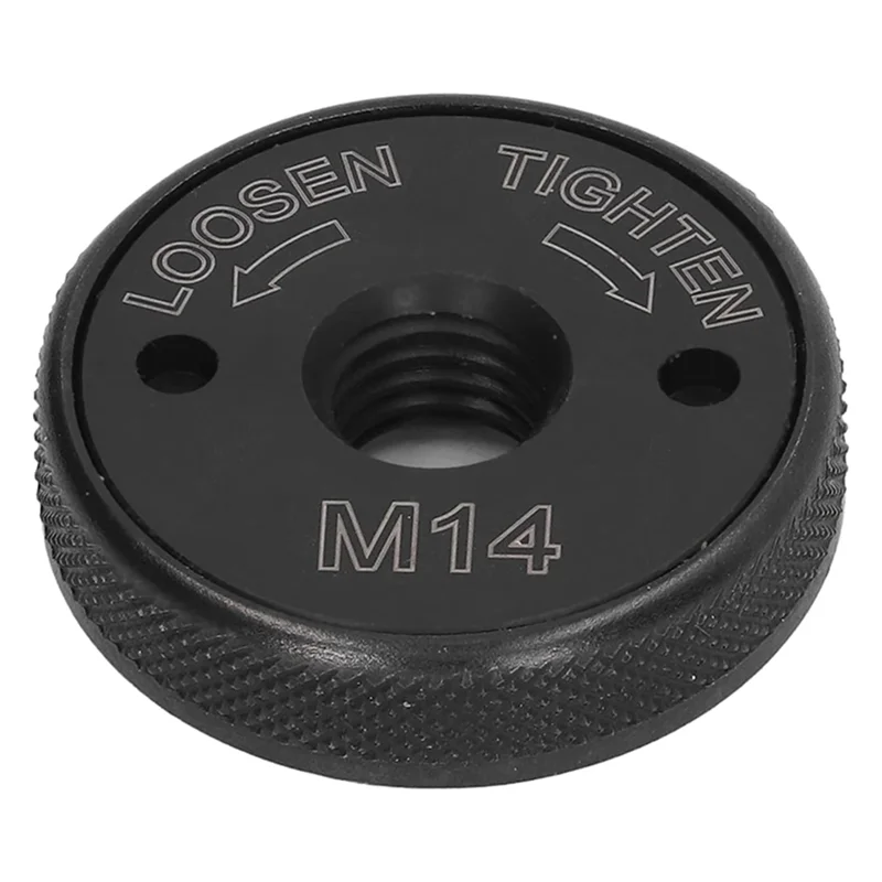【NEW】M14 Thread Angle Grinder Clamping Nut, Quick Release Nut Replacement Angle Grinder Lock Nut - Black
