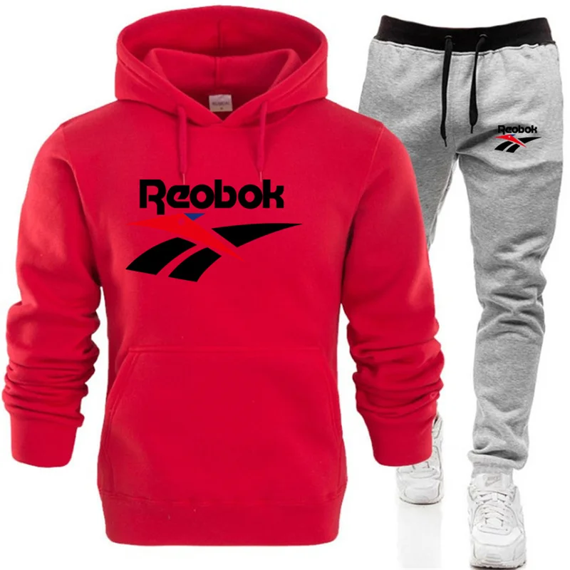 2024 New Men\'s Autumn Winter Sets Hoodie+Pants Pieces Casual Tracksuit Male Sportswear Brand Clothing Sweat Suit