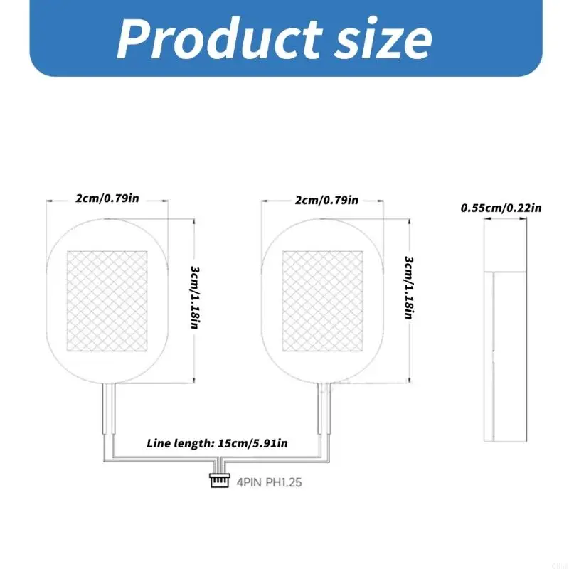 Q84A Lightweeded 2030 Loudspeaker 8Ω 2W 4pin ph1.25 연결 캐비티 스피커 디스플레이에 쉽게 설치할 수 있습니다.