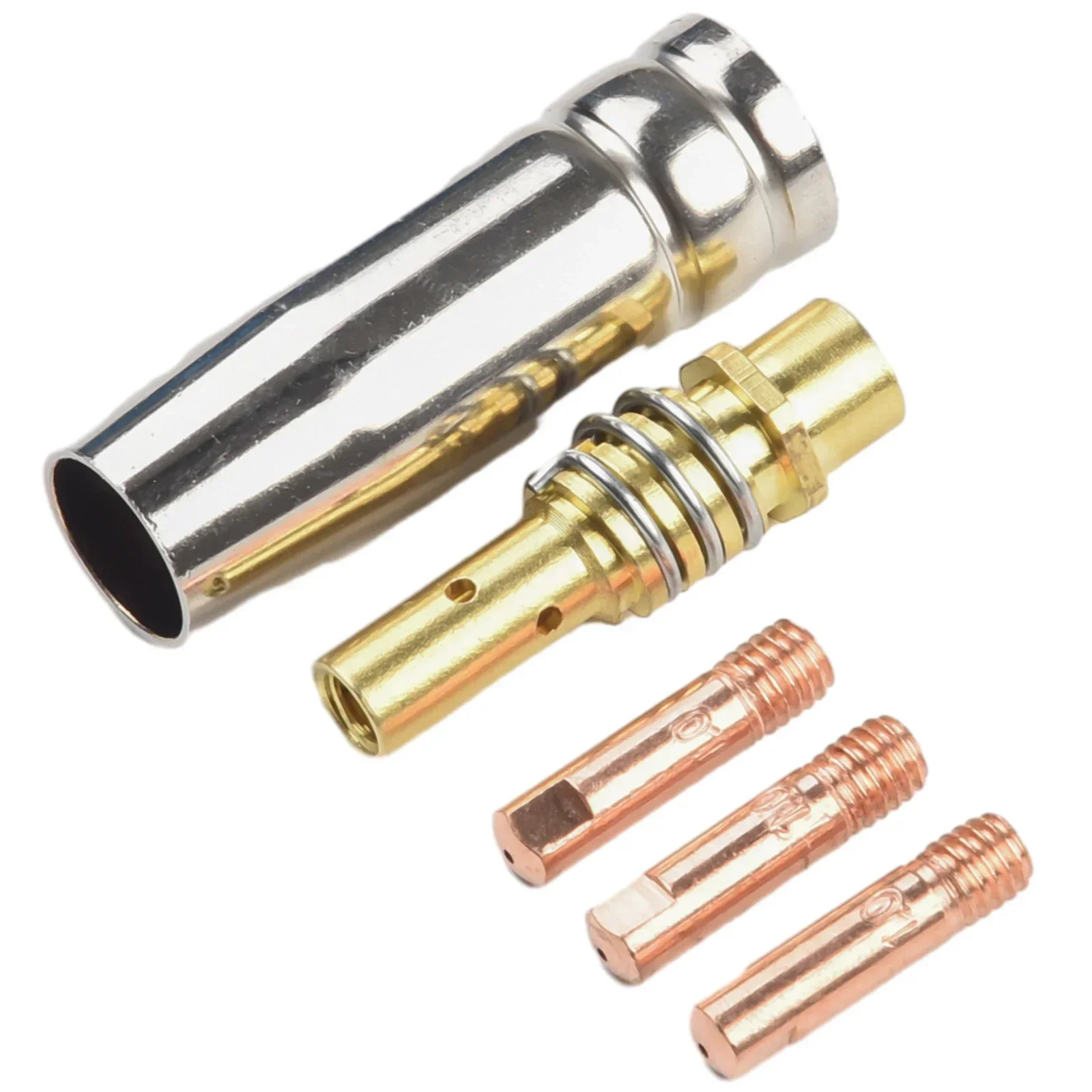 5pcs Mig Contact Tip Consumables MIG Welding MB15 15AK Contact Tip 0.6/0.8/0.9/1.0/1.2mm Contact Tip Guard Nozzle Tip Holder