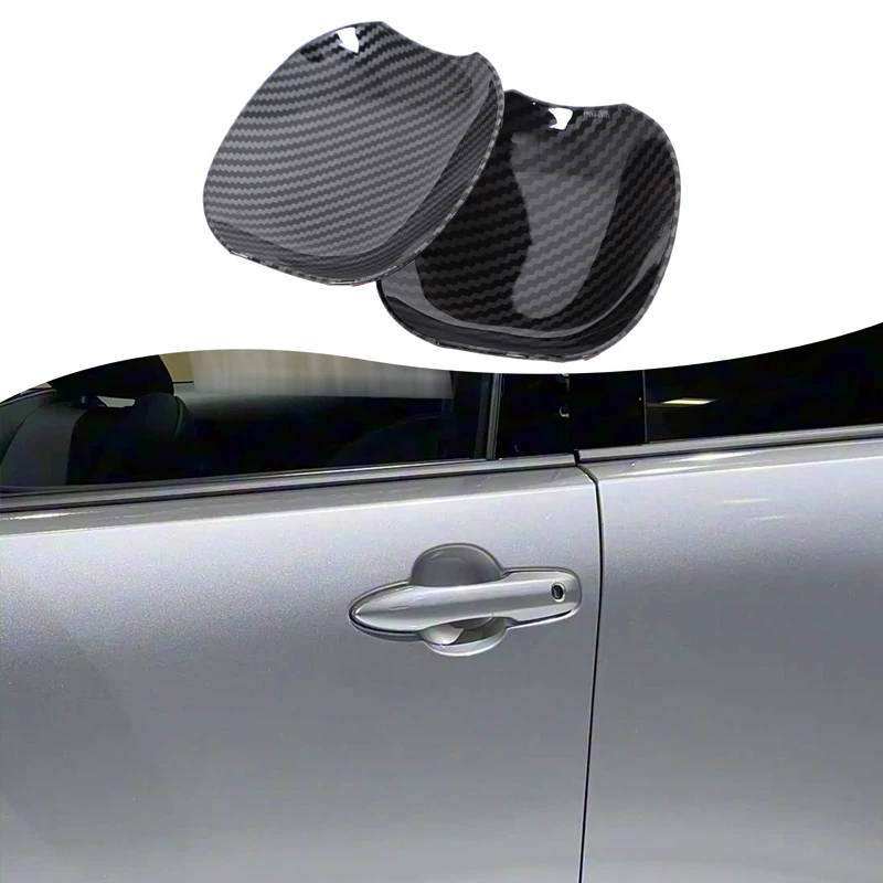 

2Pcs ABS carbon fiber For Toyota Prius 60 Series 2023+ car front door outer door bowl decorative sticker protection accessories