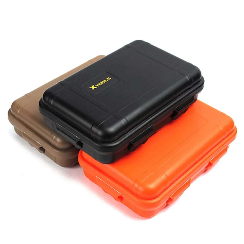 EDC Tool Outdoor Survival Kit Box, Shockproof, Pressure-Resistant & Waterproof Sealed Box, Wilderness Survival Storage Box
