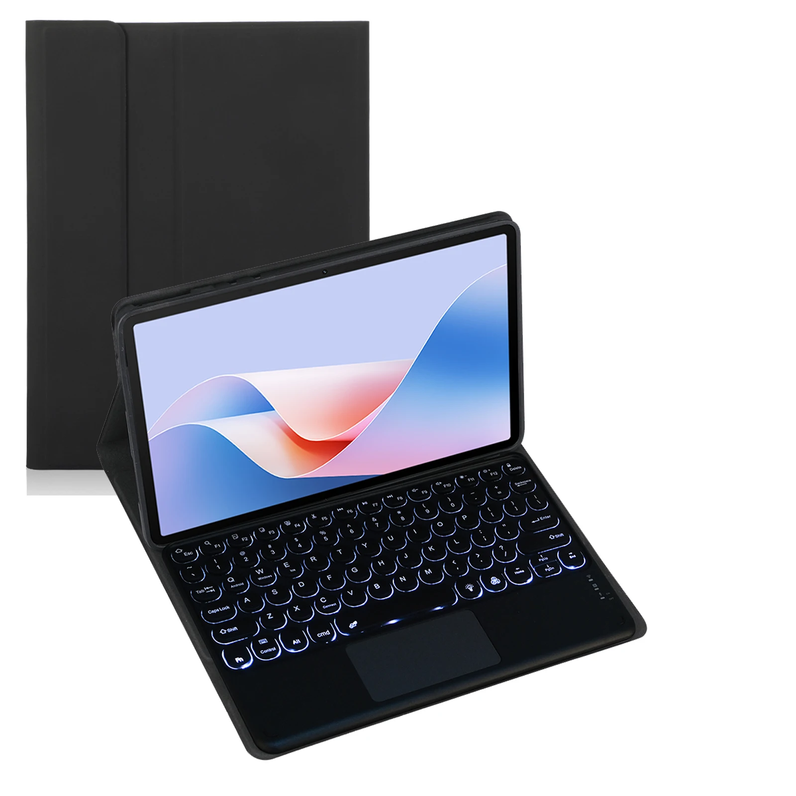 

Case for Honor Pad 9 12.1-inch Tablet Detachable Bluetooth Round Keycap Keyboard with Case Circular Keycap Keyboard Cover