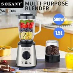 Houselin Professional Blender Coffee grinder Combo, 500W Smoothie Blender for Shakes, Crushing Ice, Puree and Frozen Fruit