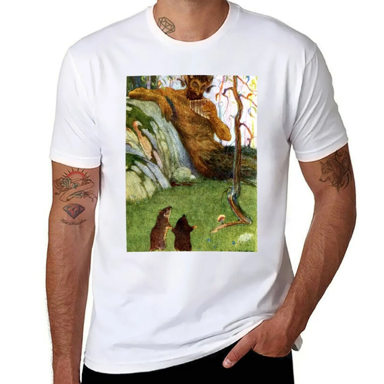 

t man the in Paul cotton T-Shirt Bransom, shirt pack of at Gates - Wind t cotton the Willows Dawn The shirt Piper