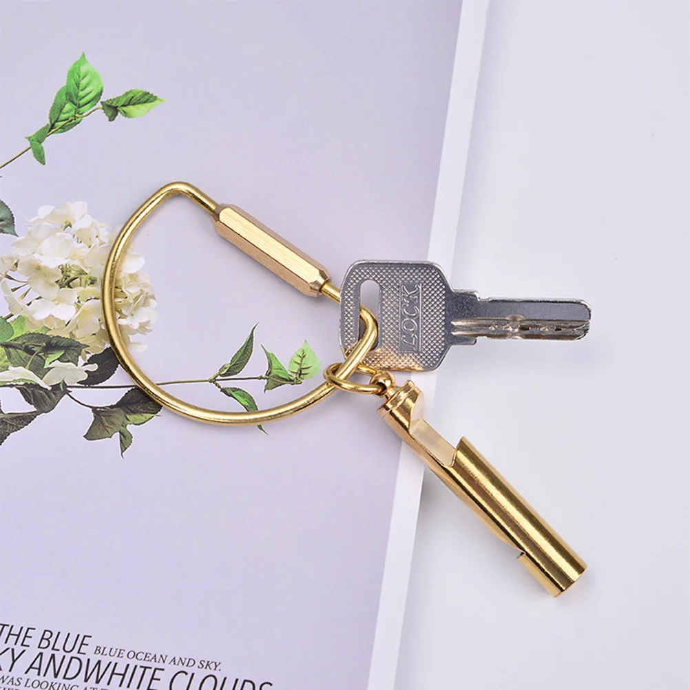 2 Buah Peluit Tembaga Premium Peluit Darurat untuk Pelatihan Olahraga Luar Ruangan dan Dalam Ruangan Portabel dan Nyaman