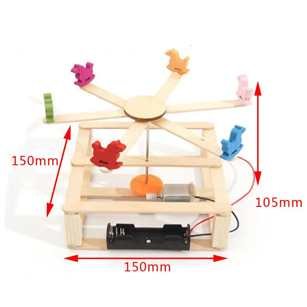 Kids Physics Movement Assemble Whirligig Merry Go Round Carousel Smart