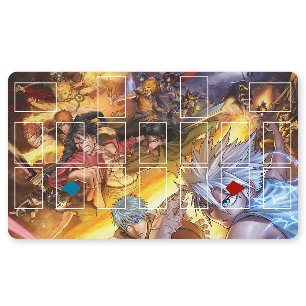 

p6kzp - YuGiOh Playmat Blue-eyes Ultimate Dragon Dark Magician Duel Monsters Playmats Compatible for OCG TCG CCG+Free Bag