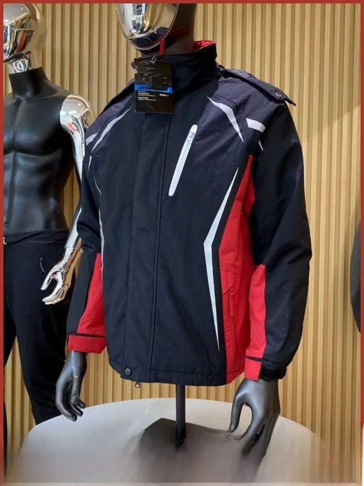 

Высококачественная мужская уличная ветрозащитная куртка с подкладкой Fce, осенне-зимняя подставка, молодежная подставка Faion, длина све, молния C...