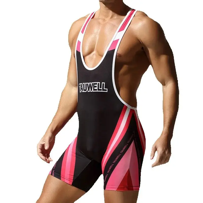 2025 Men's Faja Underwear Corset Wrestling Vest Body Shapewear Men's Panties Swimming Suit Compression Tank All-in-one Underwear