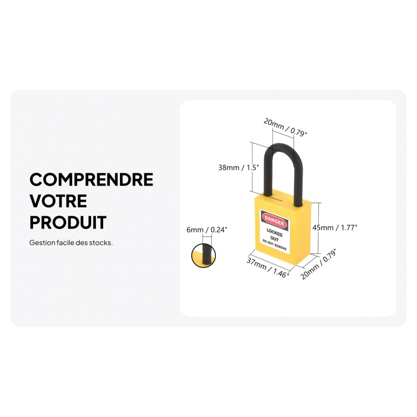 PVC Safety Padlock Anti Slip Custom Padlocks Secure Padlock Safe Lock Box for Nuclear Energy Transportation