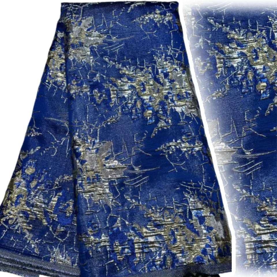 

Африканский жаккардовый французский кружевной нигерийский парчовый кружевной тканевый вечерний платье 2025 Высокое качество для женщин Шитье 5 ярдов TP1611