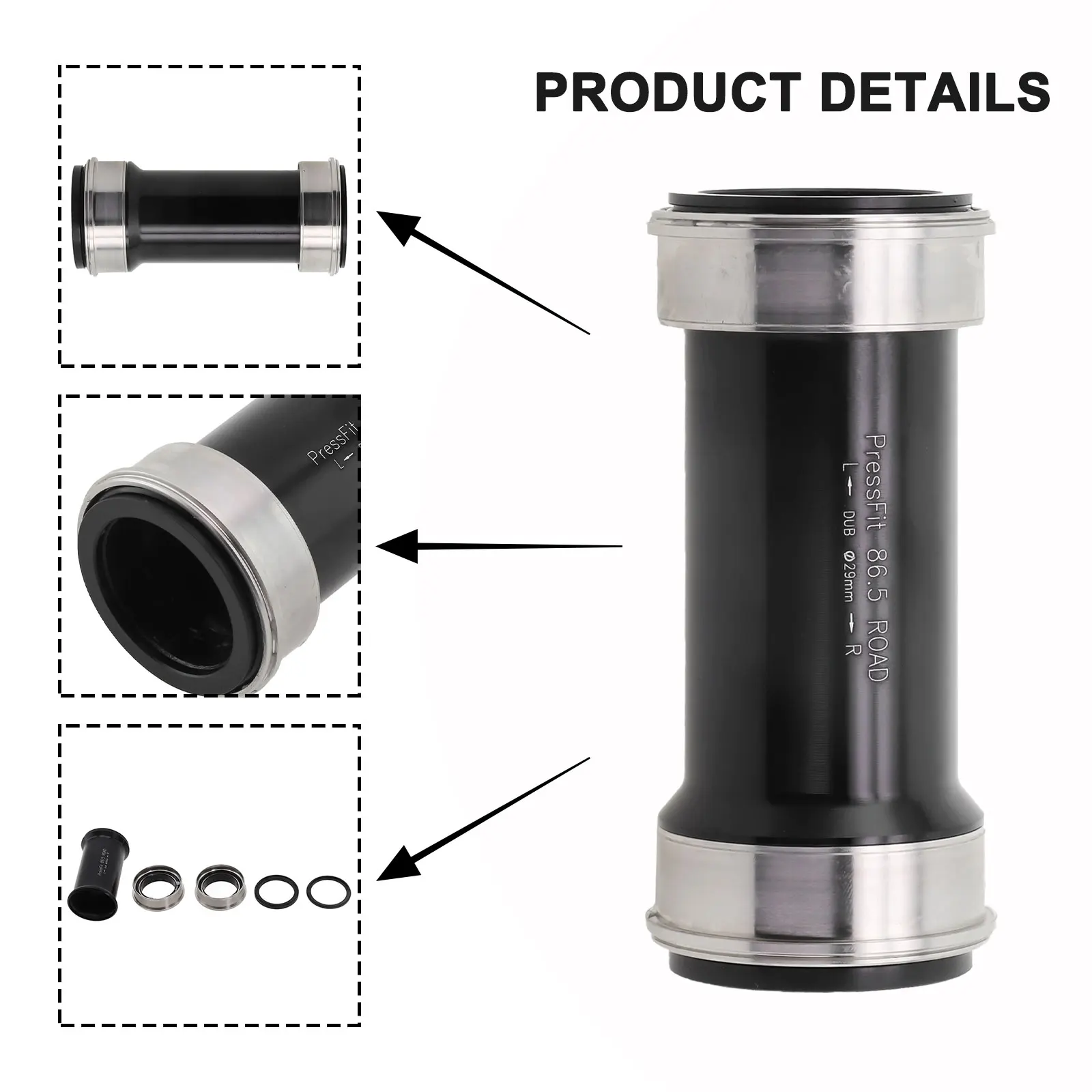 1 Pcs Bicycle Press-Fit Middle Bearing Seal For DUB PF92/86 Bike Hollow Disc Washers Bicycle Accessories