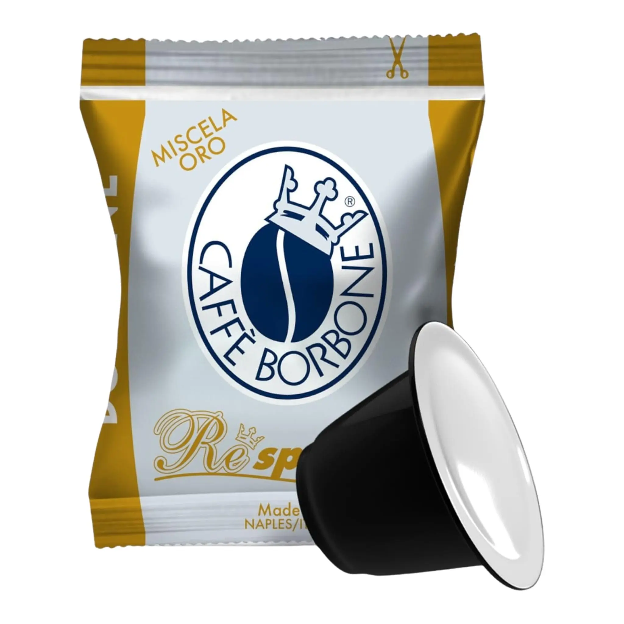 Cápsulas de café Espresso Bourbon compatibles, paquete de 100 para máquinas Nespresso, mezcla Gold para uso doméstico