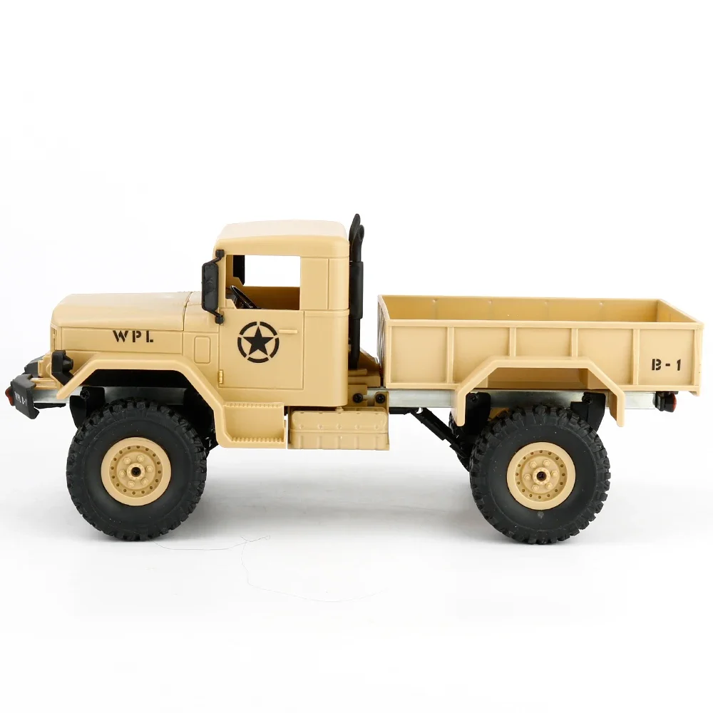 WPL B1 RC Truck 1/16 RC Car 2.4G 4WD RC Crawler Off Road Car With Light RTR Gift Toy for Kids