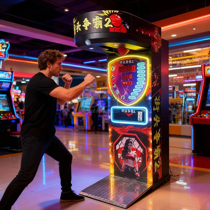 Coin game machine, adult boxing power test, dragon fist, cola machine, video game city