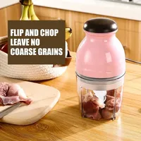 Portable Electric Meat Grinder Food Processor Chopper Hand Blender Mini Multi-Function Baby Food Machine Household