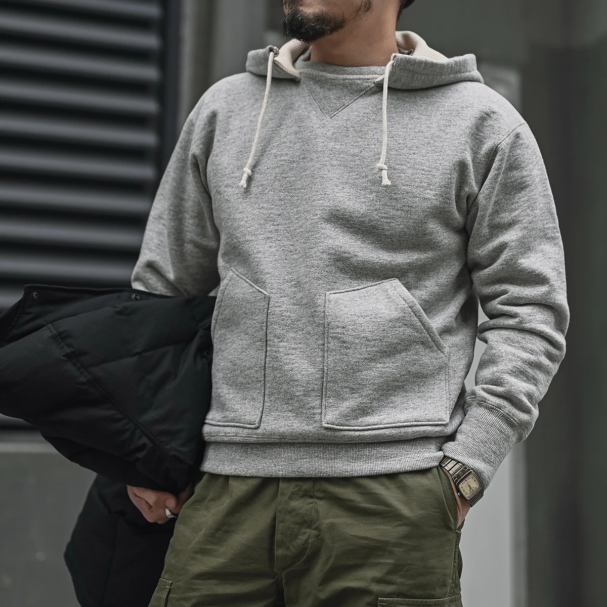 

Red Bronson Thiened Cotton Hoodie Fce Lined Cold Storage Worker Sweatirt ey Hooded Crewne American Sle Autumn...