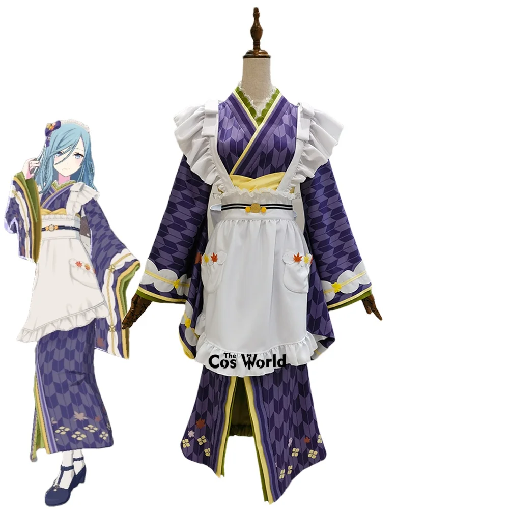 

PJSK Hinomori Shizuku Japanese Kimono Maid Customizable Game Anime Cosplay Costumes [THE COS WORLD]
