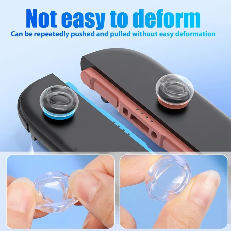16-2 шт. для Switch 2, аналоговые колпачки для ручек для большого пальца, мягкие силиконовые защитные противоскользящие колпачки для игрового контроллера для NS Switch2