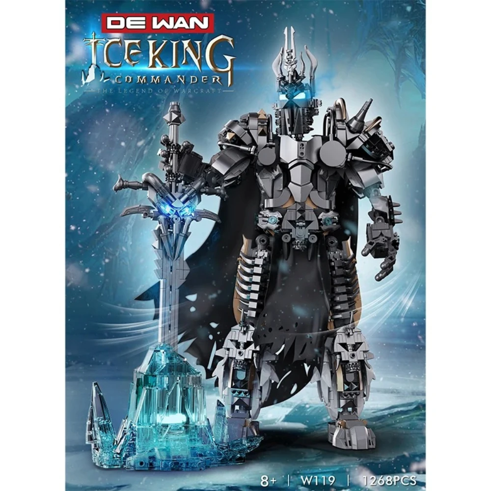 Blocs de construction modèle Frost Demon King, série mécanique, figurine de film MOC, briques à assembler, ornements, jouets de table pour enfants, bricolage, W119