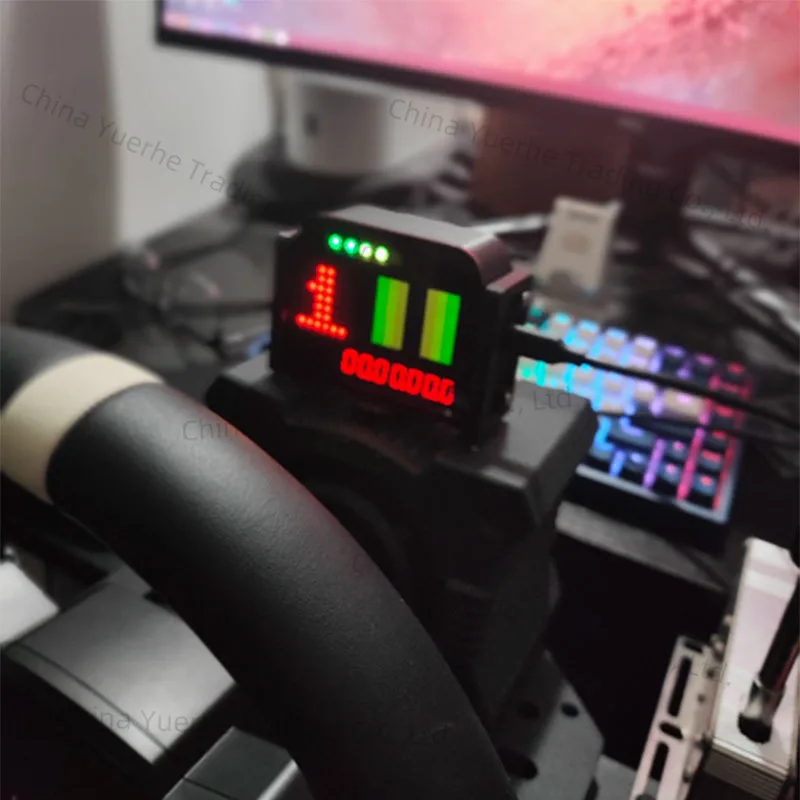 

Simracing Game Multifunctional Dashboard Display Meters PC USB For Thrustmaster / Logitech /SIMAGIC FANATEC /MOZA