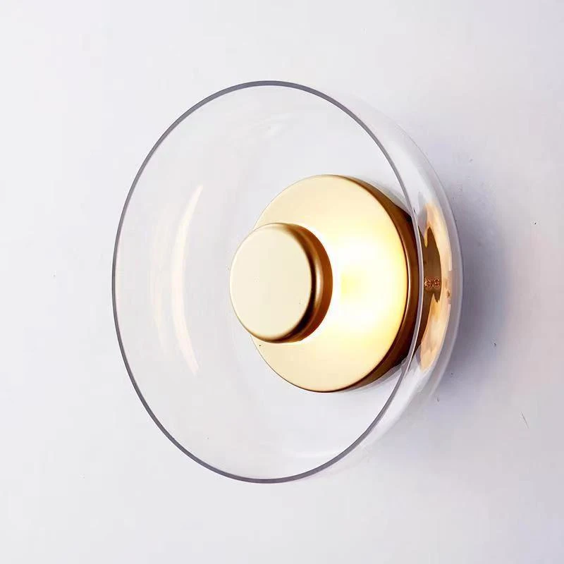 Modern Led Wall Lamp Glass Nordic Living Bedroom Bedside lamp kitchen Lighting Bowl Hanging Sconces Indoor Decor Light Fixtures