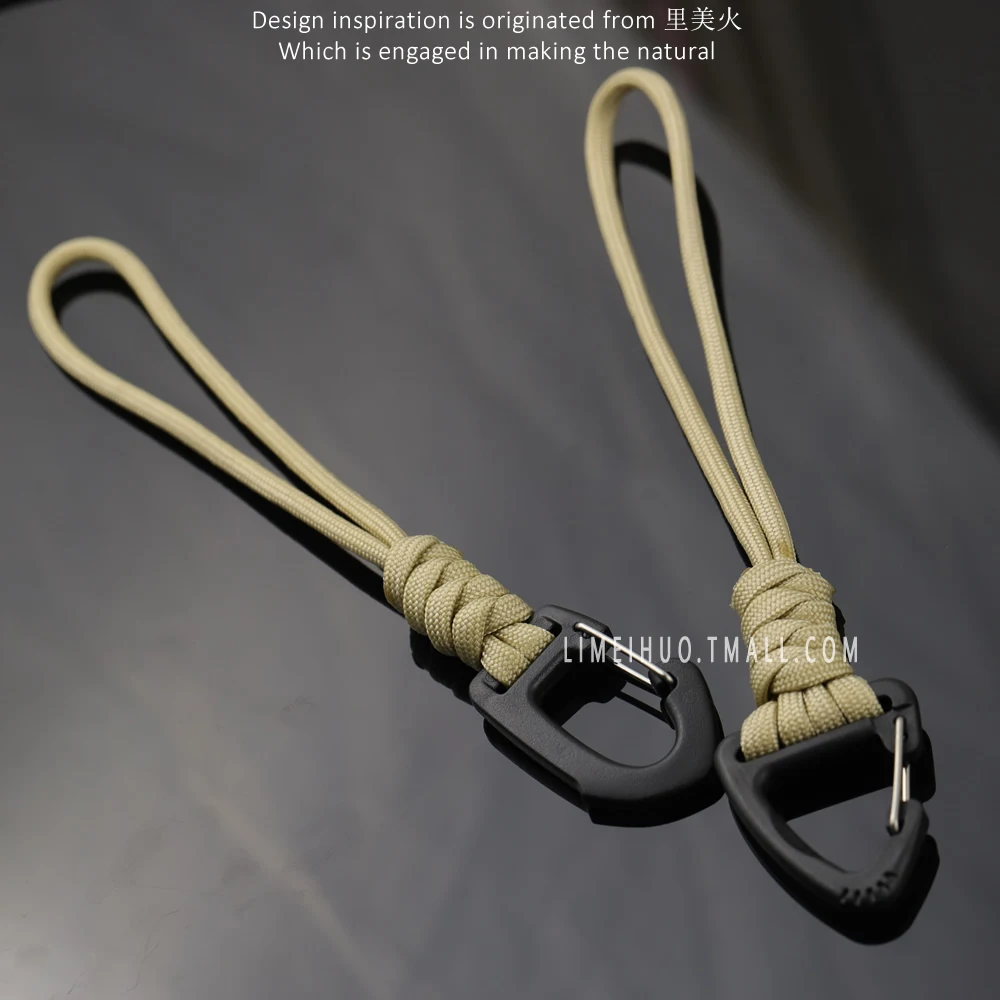 Umbrella Rope Keychain, Back Bag, Pendant, Anti Loss Hanging Rope, Wrist Hook, Outdoor Camping Multifunctional Hanging Buckle