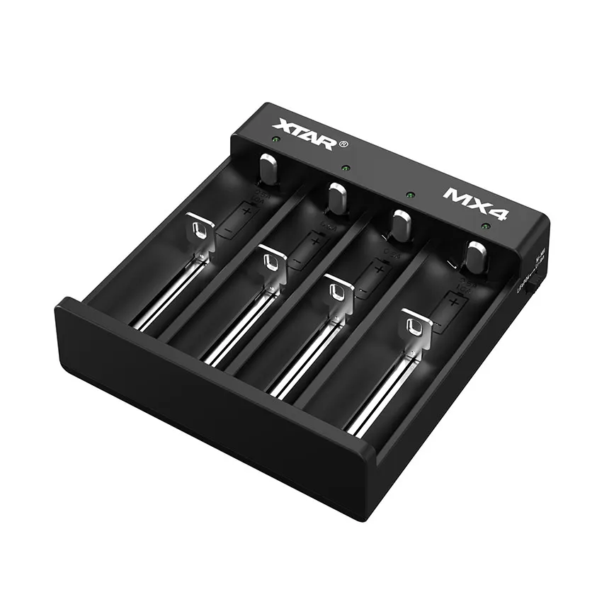 Caricabatterie XTAR MX4 nuovo più ampia compatibilità caricabatterie 1.5V Set caricabatteria AA AAA agli ioni di litio caricabatterie Lifepo4