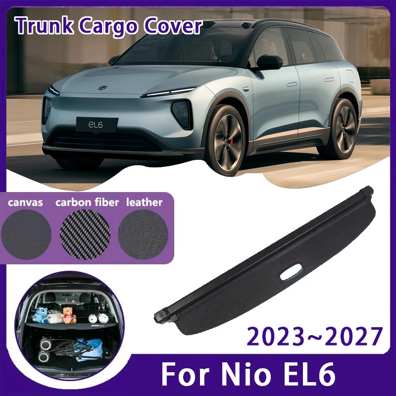 

Car Trunk Curtain For Nio EL6 ES6 MK2 2023 2024 2025 2026 2027 Retractable Rack Partition Shelters Cargo Covers Auto Accessories