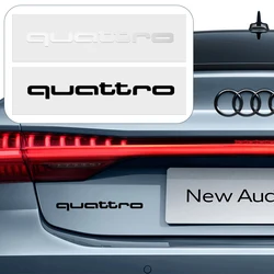 2Pcs Car Styling PVC Logo Side Body Fender Windshield Trunk Bumper Sticker For Audi RS S Line A3 A4 A5 A6 A7 Quattro Q2 Q3 Q5 Q7