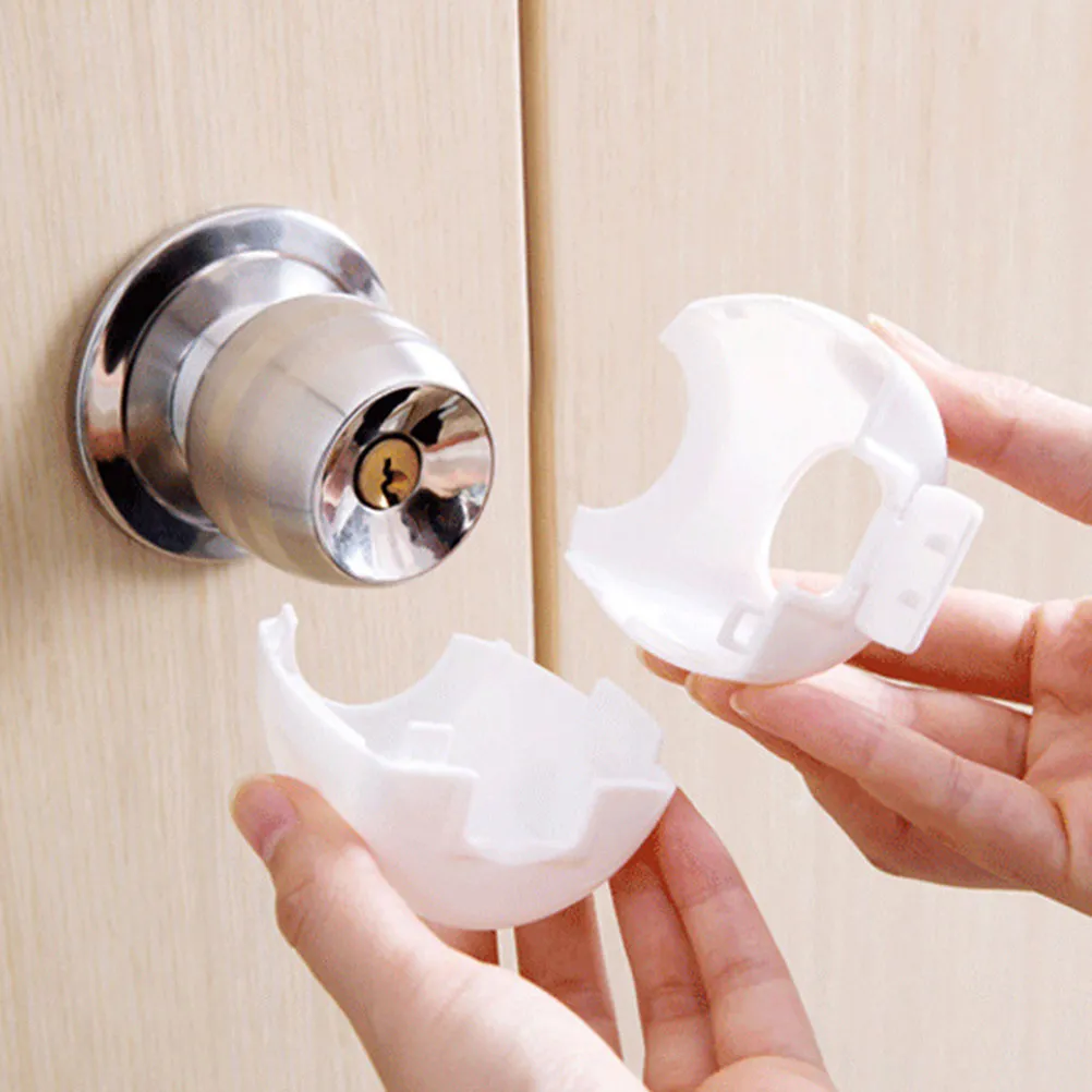 Door Handle Protector Covers 5 Pack Safety Knob Guards Noise Reduction Wall Protection Easy Grip