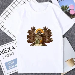 Y2K MapleStory Funny Zhakum Graphic Cartoon TShirts Buddy Personalize T Shirt Korea Style Hot Game Otaku Clothing Harajuku Tees