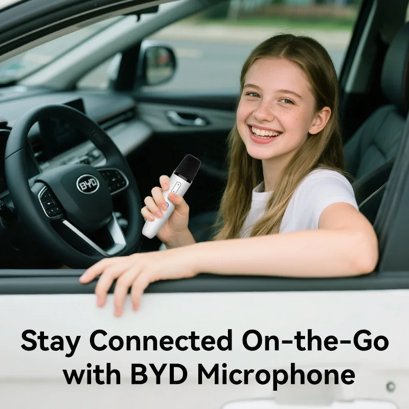 BYD Official factory Car Microphone With Receiver, Karaoke Microphone for BYD all Models, Original sale.