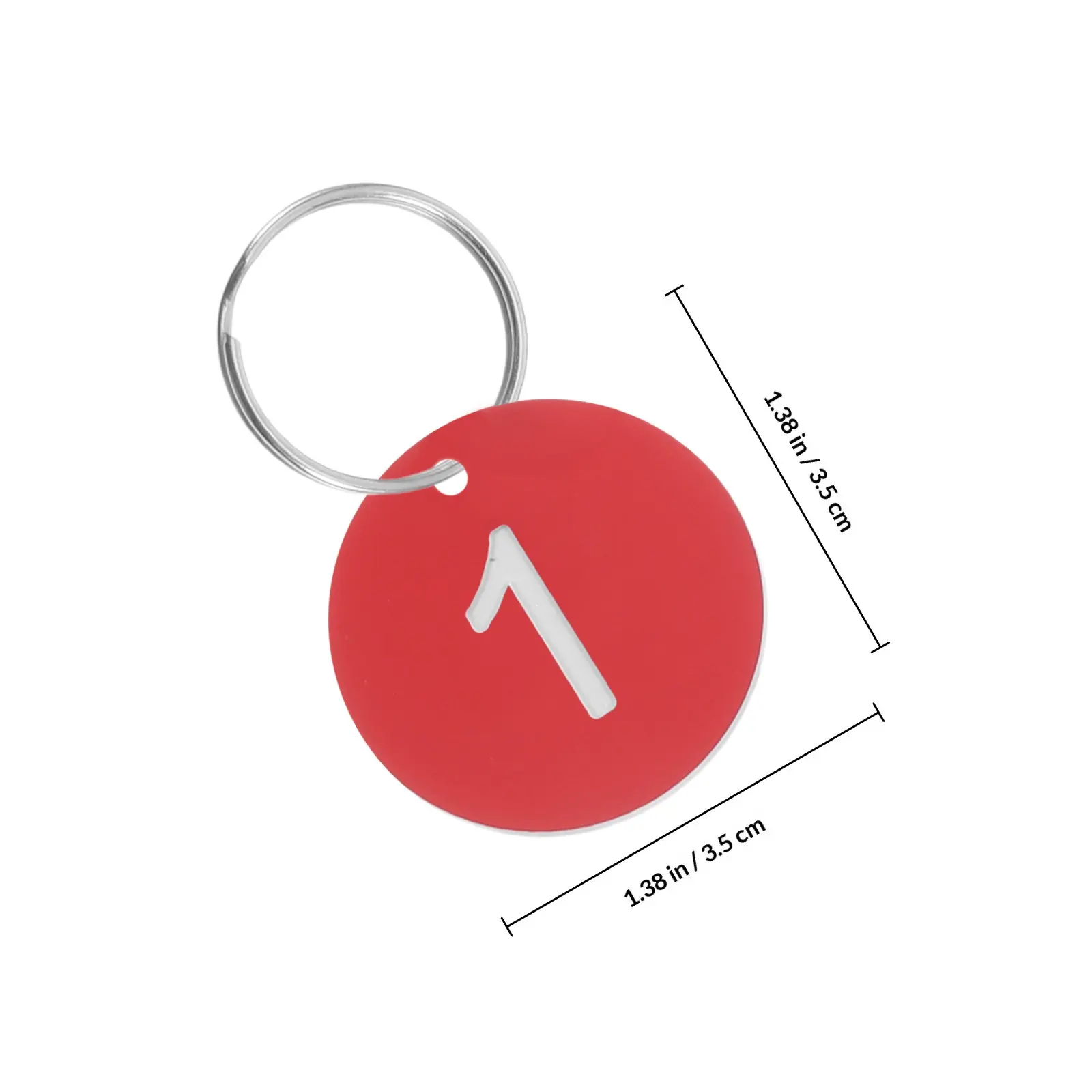 100Pcs Plastic Numbered Circles with Rings Round Number Tags for Keychain Luggage Bag Dorm Pool Locker Identification Versatile