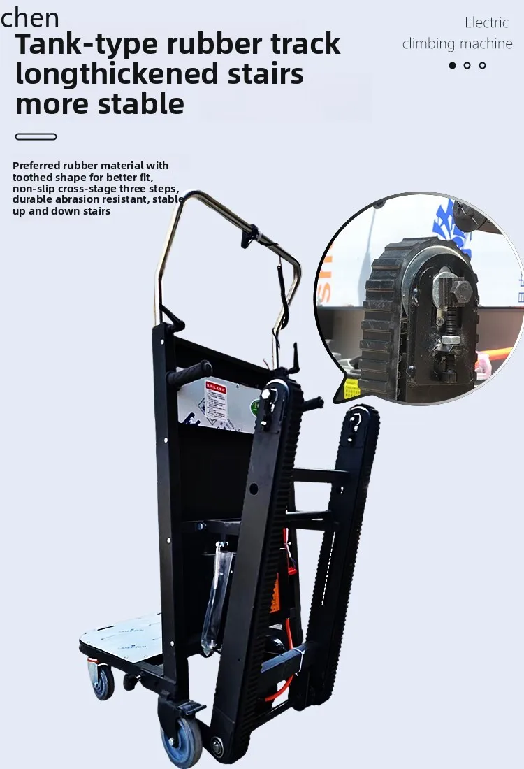 HXL Electric Stair Climber Cargo Moving Stair Climbing Tool Furniture Home Appliance Crawler Stair Climber Transport Vehicle